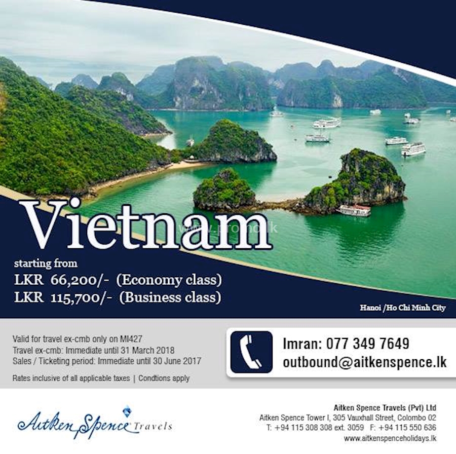 Travel to Vietnam with AITKEN SPENCE TRAVELS