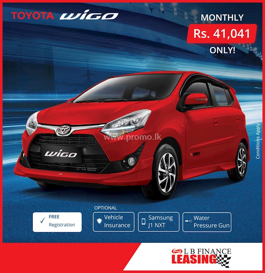 Get this amazing Brand New TOYOTA WIGO with LB finance Leasing