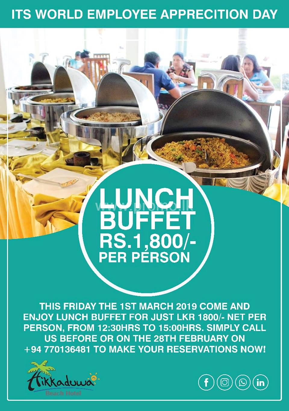 Lunch Buffet at Hikkaduwa Beach Hotel