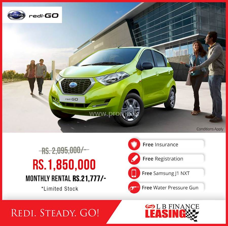 Grab all your BRAND New Datsun Redigo with Cash discounts and Offers from LB FINANCE LEASING