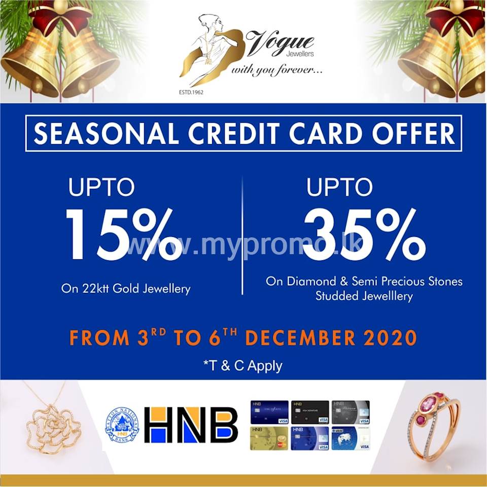 Up To 35 Off At Vogue Jewellers For Hnb Bank Credit Cards