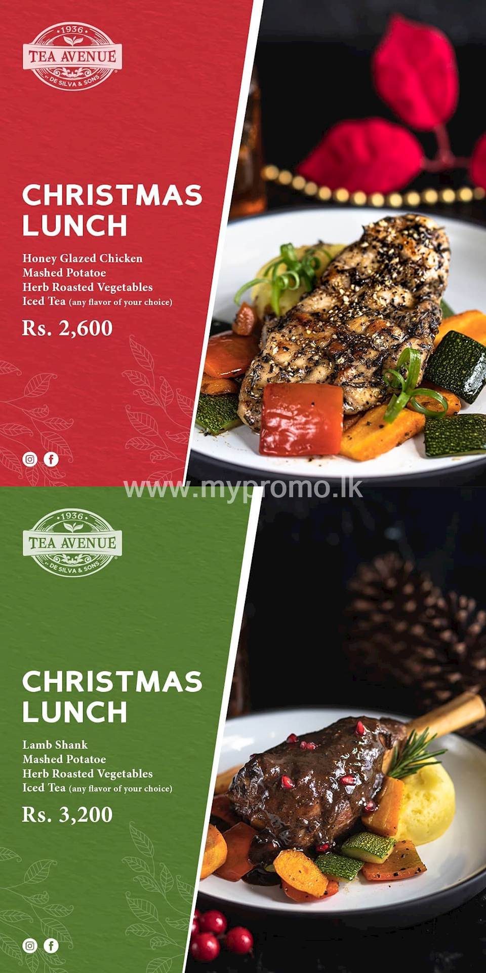 Special Christmas Lunch Packages from Tea Avenue