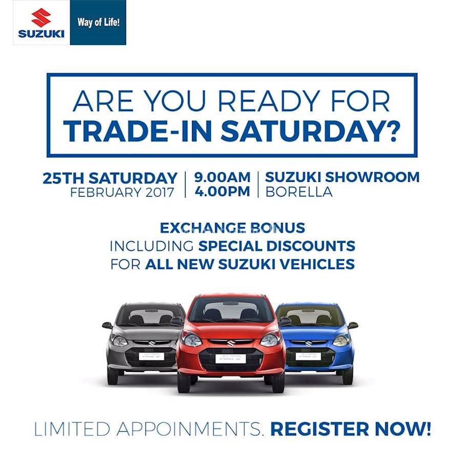 Special Discounts for all new Suzuki vehicles