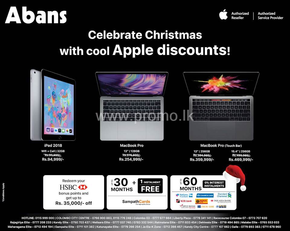 Celebrate Christmas with cool Apple Discounts from Abans