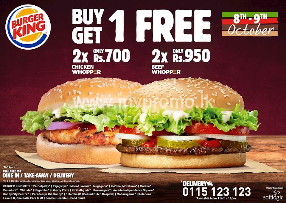 Buy One Get One FREE at Burger King!