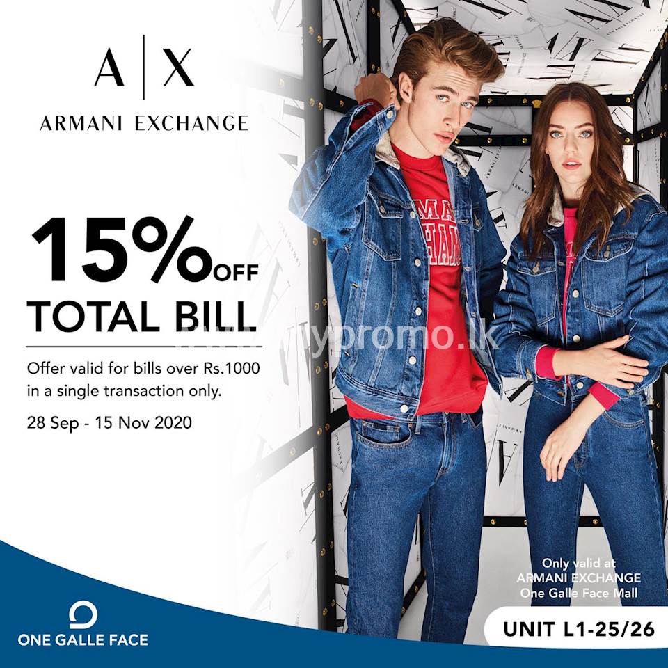 armani exchange promo