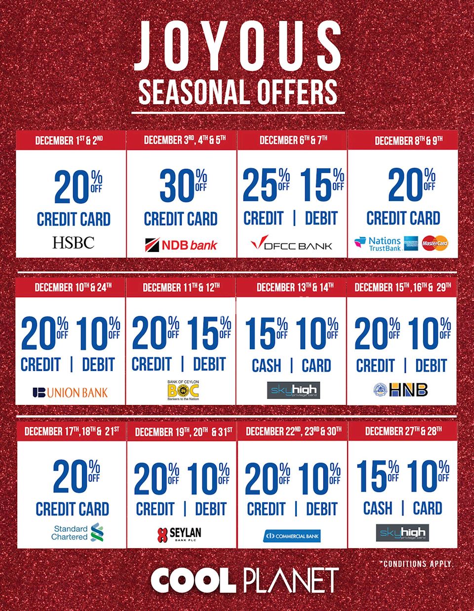 Seasonal Offers from Cool