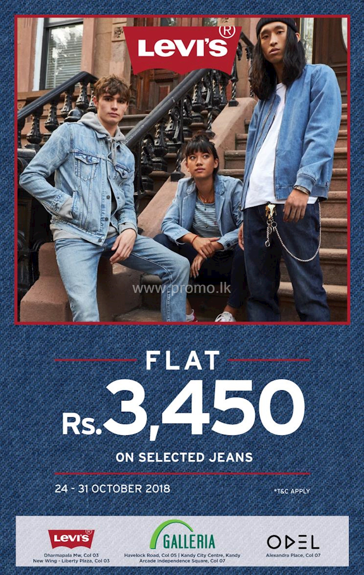 Levis Jeans at a Flat rate of Rs 