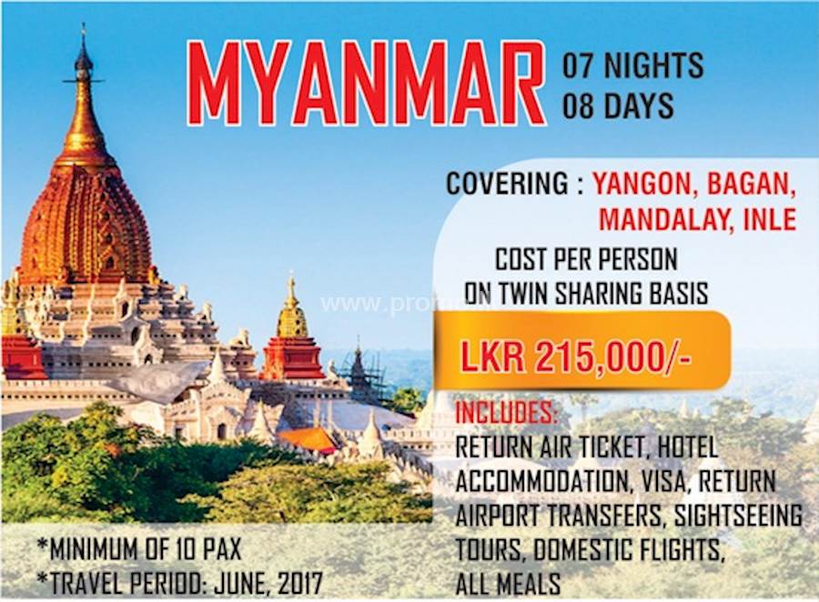 Explore yourselves at Yangon, Bagan, Mandalay and Inle in Myanmar with HAYLEYS TRAVELS
