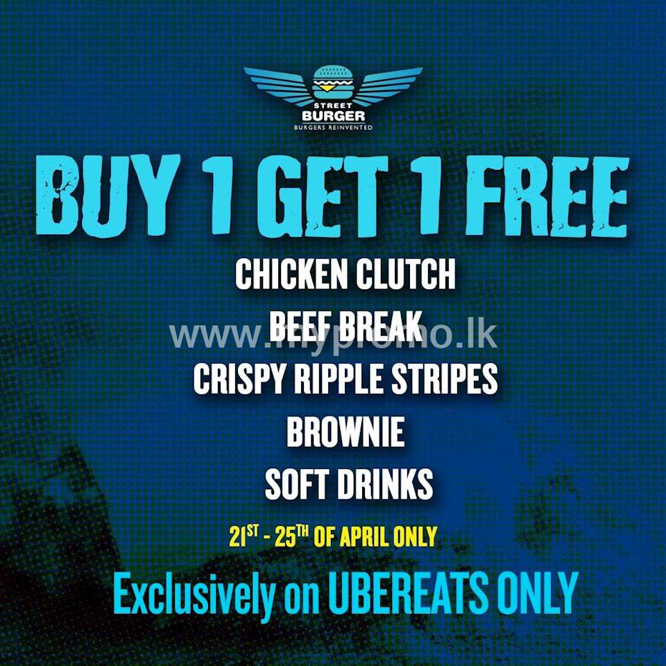 Buy 1 Get 1 Free at Street Burger on Uber Eats