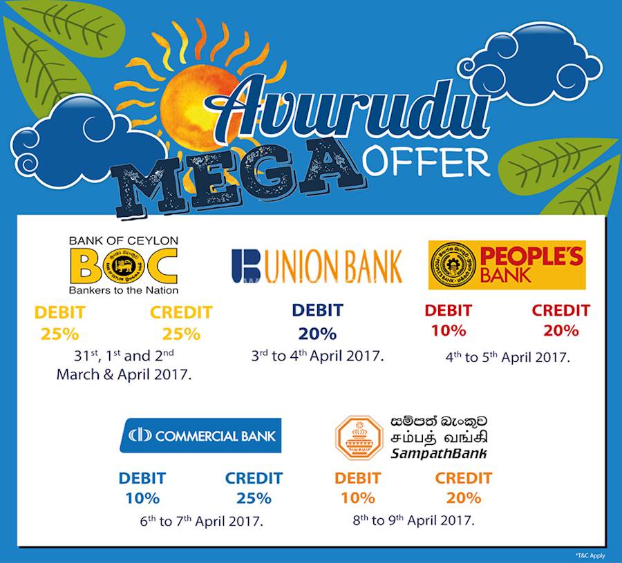 Avurudu Mega Offer from ANDHUM ANDHUM from Selected Banks
