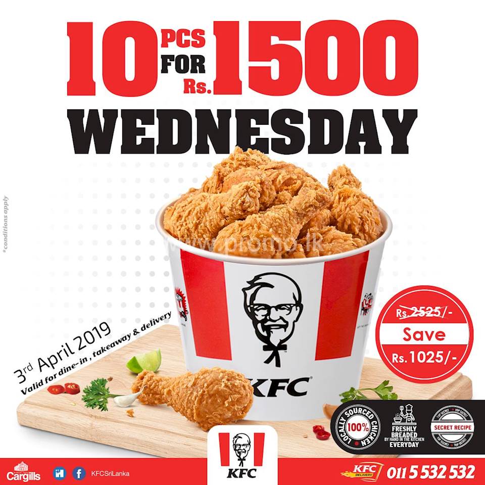 KFC Hot and Crispy Wednesdays Deal