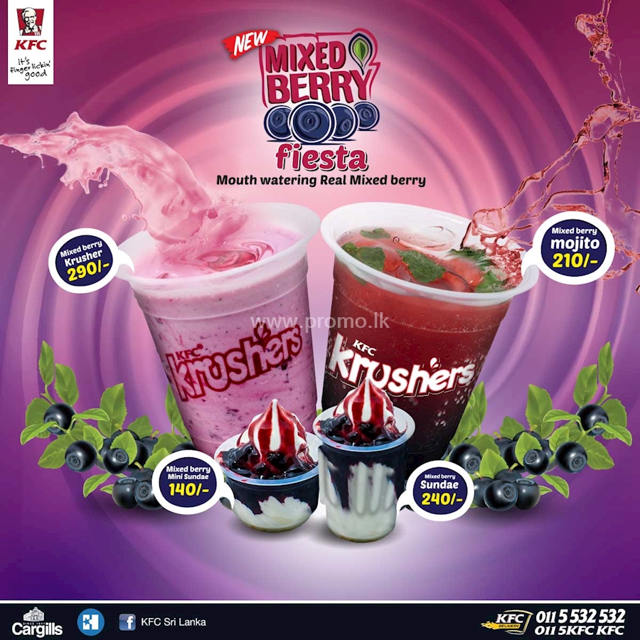 New Mixed Berry Fiesta at KFC