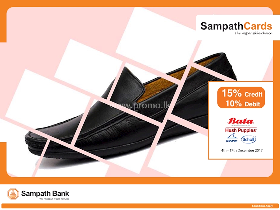 Awaiting Offers for your at Bata with Sampath Cards