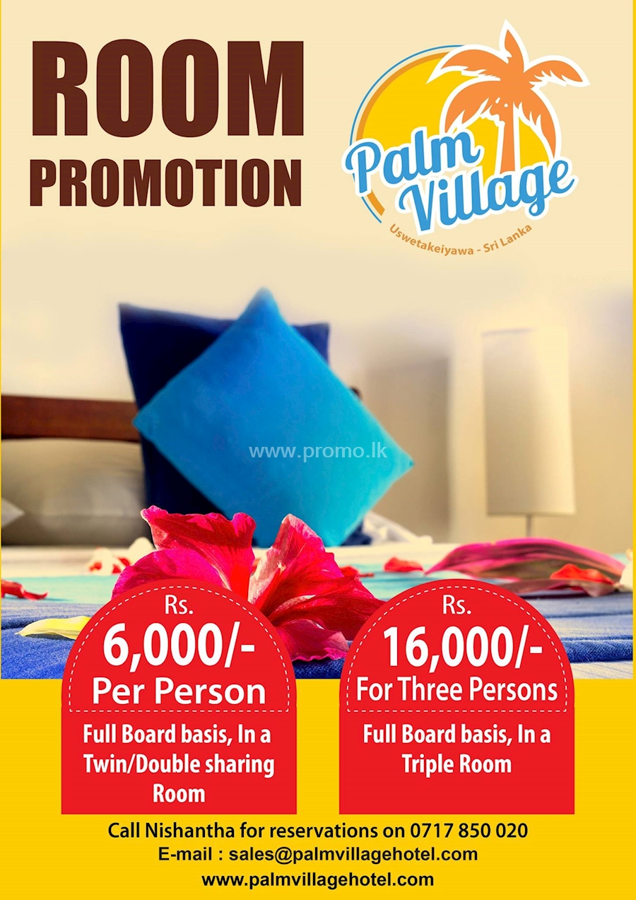 ROOM PROMOTION from PALM VILLAGE HOTEL