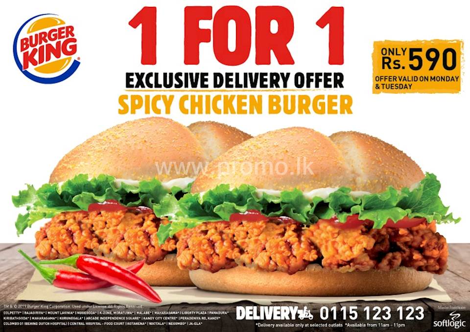 Exclusive Delivery Offer from Burger King! Grab a Delicious Spicy