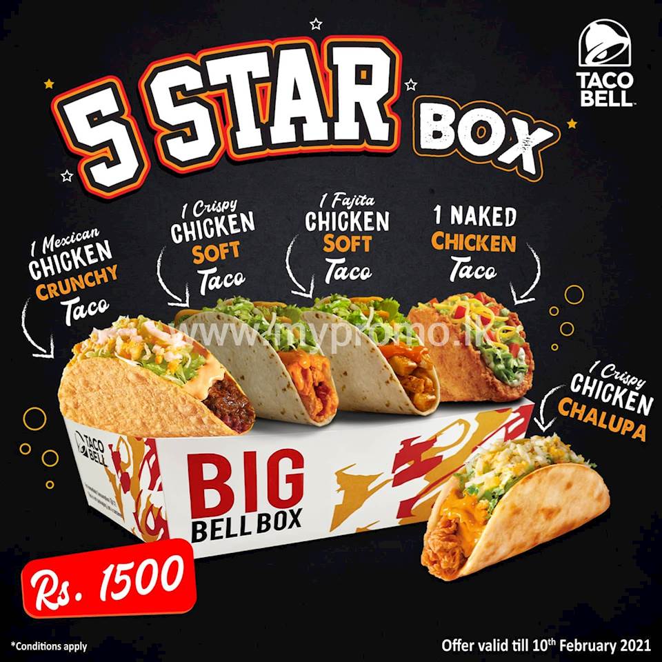 Grab Yourself A 5 Star Bell Box Today From TACO BELL Sri Lanka grab-yourself-a-5-star-bell-box-today-from-taco-bell-sri-lanka