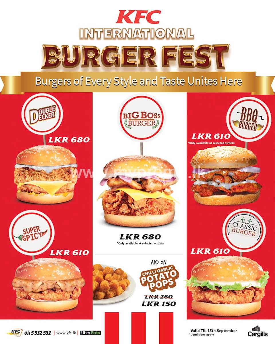 International Burger Festival at KFC Sri Lanka
