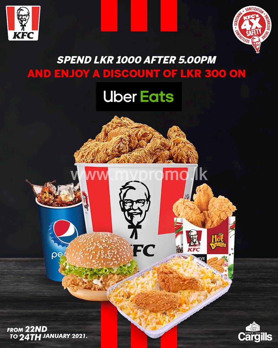 Enjoy an exclusive saving of LKR 300 when you spend LKR 1000 on Uber
