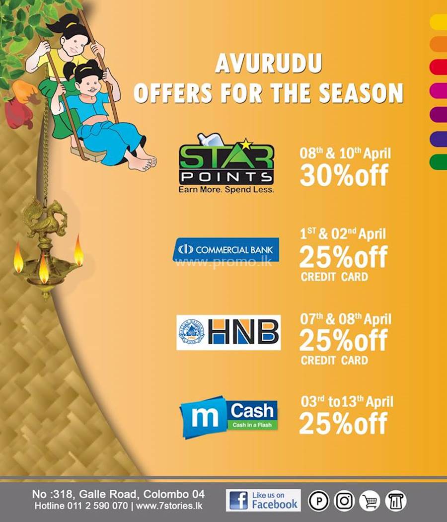 Up to 30% OFF from 7 Stories Ranjanas for this Avurudu Season