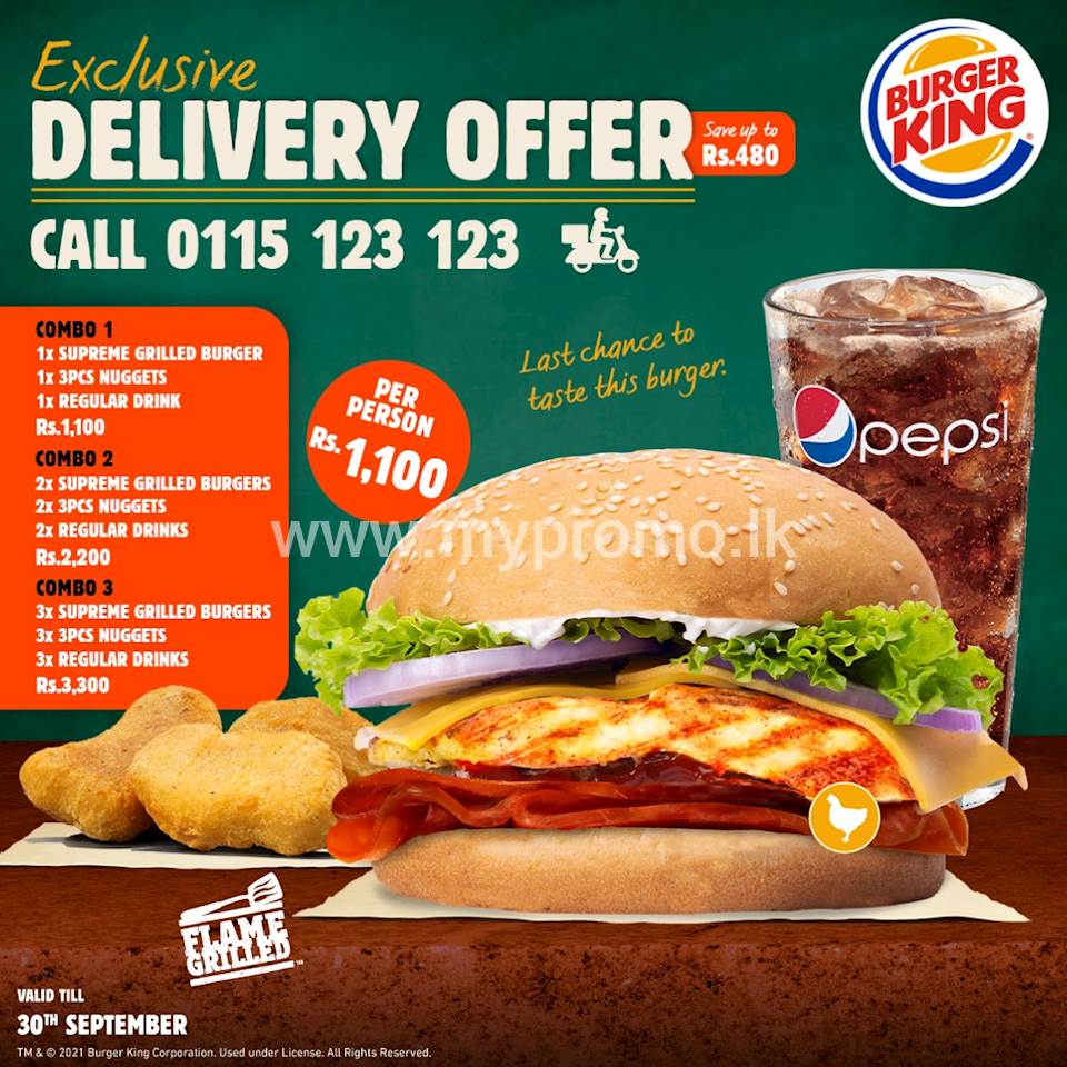 Exclusive Delivery offer at Burger King