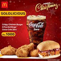 Sololicious combo for Rs.1,000 at McDonalds