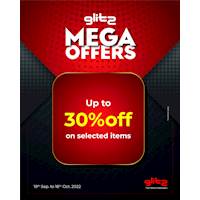 Glitz Mega offer : Up to 30% off on Selected Items