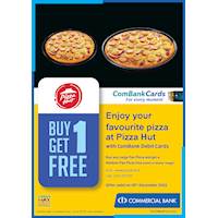 Enjoy favourite pizza at Pizza Hut with ComBank Debit Cards