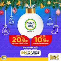 Get up to 20% Off at catchme.lk for BOC cards