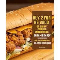 SPECIAL OFFER on our crispy chicken submarines at The Foodcycle