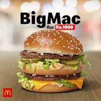 Get your favorite Big Mac For Just Rs.1,000 at McDonalds