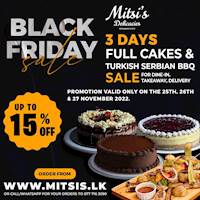 Black Friday Sale at Mitsis Delicacies