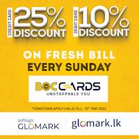 Up to 25% DISCOUNT for Vegetable, Fruit, Meat and Fish with BOC Cards at GLOMARK