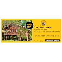  Get 40% Off at The Other Corner with Bank of Ceylon Cards