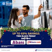 Enjoy up to 68% savings at Abans this Black Friday with AMEX