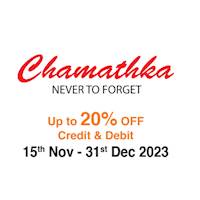 Up to 20% Off at Chamathka Jewellers for Sampath Cards