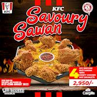 Enjoy a delicious Savoury Sawan for just Rs. Rs.2,950 at KFC!