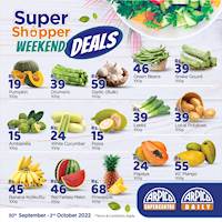 Enjoy the best deals this weekend on a variety of fresh fruits and vegetables at Arpico