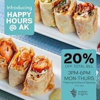 Happy Hours at Arabian Knights