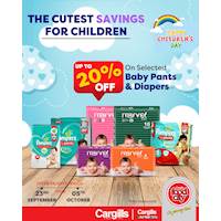 20% OFF on Selected Baby Pants & Diaper at Cargills Food City