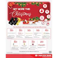 Get amazing offers at our partnering jewellery outlets when making purchases on your Pan Asia Bank Credit & Debit Card