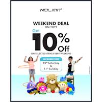 Get 10% Off on selected toys at NOLIMIT