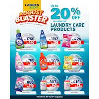 Up to 20% off selected Laundry Care products at LAUGFS Supper
