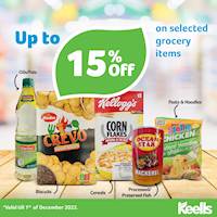 Get up to 15% on selected grocery items at Keells