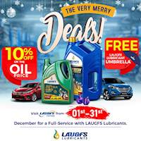 Take advantage of our Hot Deals this Holiday Season at LAUGFS Car Care