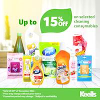Up to 15%Off on Selected Cleaning Consumables at Keells