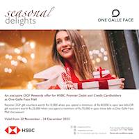 An Exclusive OGF Rewards offers for HSBC Premier Debit and Credit Cardholders at One Gall Face Mall