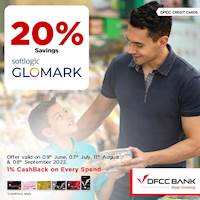 Enjoy 20% savings at Glomark Supermarket and Glomark.lk with DFCC Credit Cards