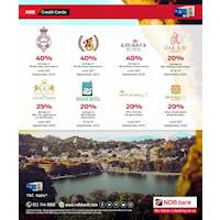 Enjoy discounts on Kandy hotels with your NDB Credit Cards!