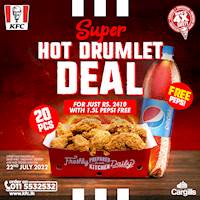 KFC SUPER HOT DRUMLET DEAL!